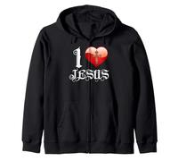 I Love Jesus T-Shirt Sudadera con Capucha