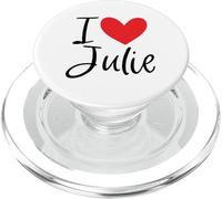 I Love Julie Nombre Personalizado Chica Mujer BFF Juliana Heart PopSockets PopGrip para MagSafe