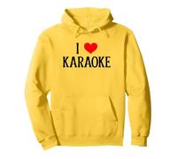 I Love Karaoke I Corazón Cantante Músico Compositor Amante de la música Sudadera con Capucha