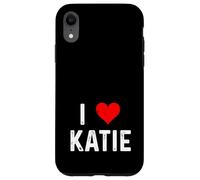 I Love Katie - Corazón - Angustiado Carcasa para iPhone XR