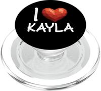 I Love Kayla Nombre Personalizado Mujeres Corazón BFF Amigo Niñas PopSockets PopGrip para MagSafe