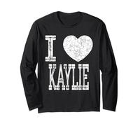 I Love Kaylie Valentine Novia Niña Hija Corazón Esposa Manga Larga