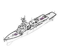 I Love Kit 62010 Barco USS Pinckney DDG-91 Escala 1:200 Kit Nuevo