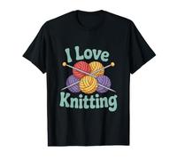 I Love Knitting - Agujas para Manualidades Camiseta gráfica económica