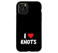 I Love Knots - Corazón - Nudo Atando Barco Barco Yate Marinero Carcasa para iPhone 11 Pro