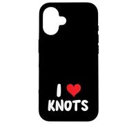 I Love Knots - Corazón - Nudo Atando Barco Barco Yate Marinero Carcasa para iPhone 16