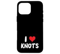I Love Knots - Corazón - Nudo Atando Barco Barco Yate Marinero Carcasa para iPhone 16 Pro MAX