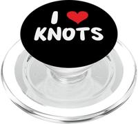 I Love Knots - Corazón - Nudo Atando Barco Barco Yate Marinero PopSockets PopGrip para MagSafe