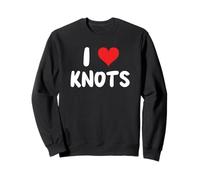 I Love Knots - Corazón - Nudo Atando Barco Barco Yate Marinero Sudadera