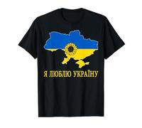 I Love Kyiv Hello Ukraine Map Flag Orgulloso papá ucraniano mamá Camiseta gráfica económica, Hombre, Negro, M