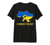 I Love Kyiv Hello Ukraine Map Flag Orgulloso papá ucraniano mamá Camiseta Premium