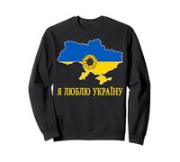 I Love Kyiv Hello Ukraine Map Flag Orgulloso papá ucraniano mamá Sudadera