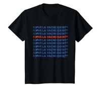 I Love La Vache Qui Rit Cheese San Valentín Retro Niños Camiseta