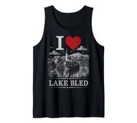 I Love Lake Bled Slovenia Travel Souvenir Camiseta sin Mangas