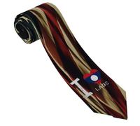 I Love Laos - Corbata clásica con diseño de bandera de corazón para hombre, estilo atemporal y divertido estilo 10, como en la imagen 6
