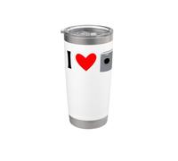 I Love Lavadoras Electrodoméstico Vaso térmico de acero inoxidable de doble pared