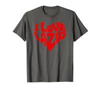 I Love Lazio Camiseta, Hombre, Asfalto, L