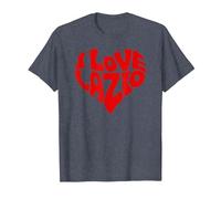 I Love Lazio Camiseta, Hombre, Azul Jaspeado, XL