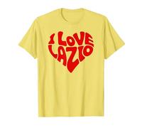 I Love Lazio Camiseta, Hombre, Limón, 3XL