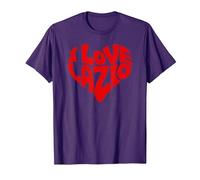 I Love Lazio Camiseta, Hombre, Morado, S