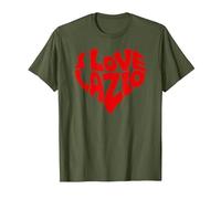 I Love Lazio Camiseta, Hombre, Verde Oliva, XL