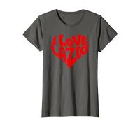 I Love Lazio Camiseta, Mujer, Asfalto, 3XL