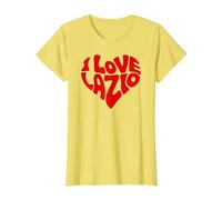 I Love Lazio Camiseta, Mujer, Limón, XL