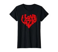 I Love Lazio Camiseta, Mujer, Negro, XXL