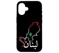 I Love Lebanon Bandera libanesa, Bandera libanesa, Beirut Líbano Carcasa para iPhone 16