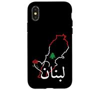 I Love Lebanon Bandera libanesa, Bandera libanesa, Beirut Líbano Carcasa para iPhone X/XS