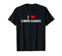I Love Lemon Sharks - Corazón Animal Océano Camiseta