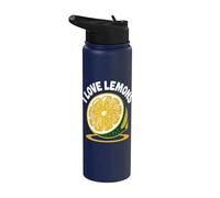 I Love Lemons Citrus Rebanadas frescas Stainless Steel Insulated Water Bottle