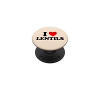 I Love Lentils Funny Healthy Soup Comer Legumbres Comida India Dal PopSockets PopGrip Adhesivo