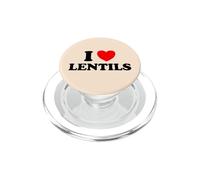 I Love Lentils Funny Healthy Soup Comer Legumbres Comida India Dal PopSockets PopGrip para MagSafe