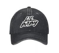 I Love Lil Baby Hombres Mujeres Gorras de béisbol Hip Hop Rap Álbum Gorras lavadas desgastadas Gorra Vi ntage Entrenamientos al Aire Libre Gorra de Sol