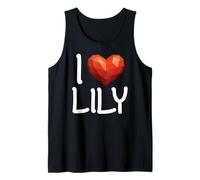 I Love Lily Nombre Personalizado Hombres Guy BFF Amigo Corazón Camiseta sin Mangas