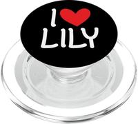 I Love Lily Nombre Personalizado Hombres Guy BFF Amigo Corazón PopSockets PopGrip para MagSafe