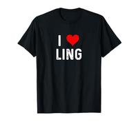 I Love Ling - Corazón - Desgastado Camiseta