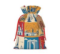 I Love London - Bolsas de regalo de varios tamaños, bolsas de regalo para celebraciones, reutilizables para cumpleaños y eventos especiales