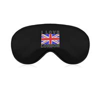 I Love London City Eye Mask con correa ajustable para hombres y mujeres Night Sleeping Travel Siesta
