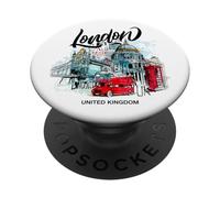 I Love London, Cool London UK Graphic Outfit, It's London PopSockets PopGrip Adhesivo