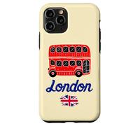 I Love London, Cool London UK Red Bus Illustration Graphic Carcasa para iPhone 11 Pro