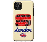 I Love London, Cool London UK Red Bus Illustration Graphic Carcasa para iPhone 11 Pro Max