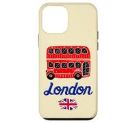 I Love London, Cool London UK Red Bus Illustration Graphic Carcasa para iPhone 12 mini