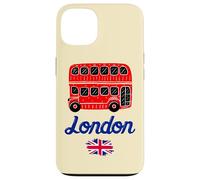 I Love London, Cool London UK Red Bus Illustration Graphic Carcasa para iPhone 13