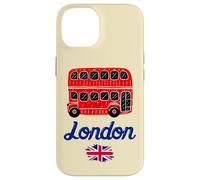 I Love London, Cool London UK Red Bus Illustration Graphic Carcasa para iPhone 14