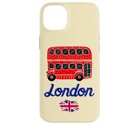 I Love London, Cool London UK Red Bus Illustration Graphic Carcasa para iPhone 14 Plus