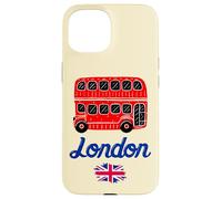 I Love London, Cool London UK Red Bus Illustration Graphic Carcasa para iPhone 15