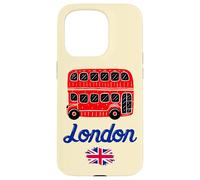 I Love London, Cool London UK Red Bus Illustration Graphic Carcasa para iPhone 15 Pro