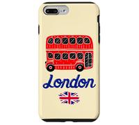 I Love London, Cool London UK Red Bus Illustration Graphic Carcasa para iPhone 7 Plus/8 Plus